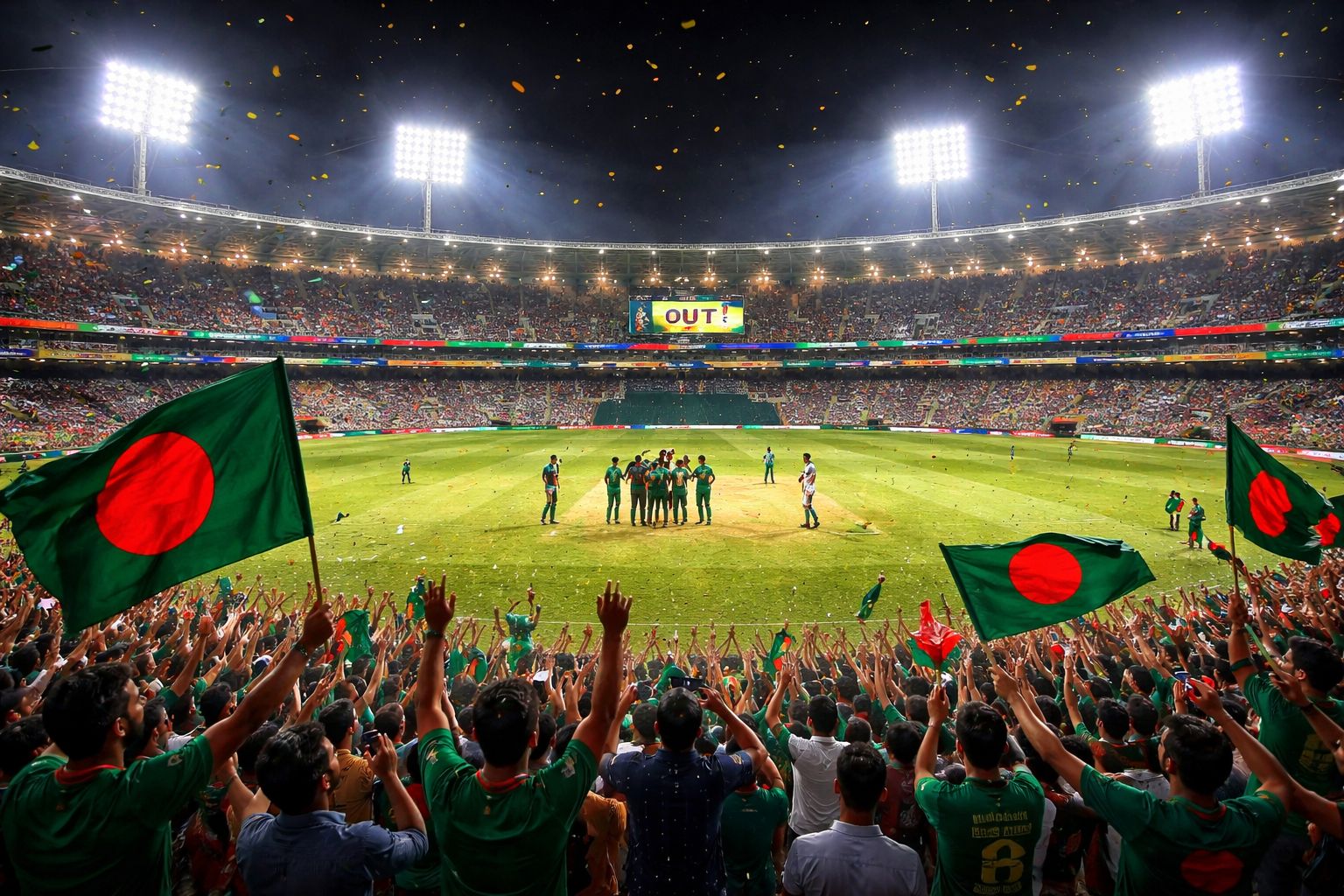 Engaged Bangladeshi sports follower juggling a laptop and mobile device while live cricket coverage streams in the background through F999